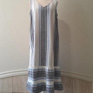 J. Jill Cotton Weave Southwest Style Dress